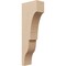 Ekena Millwork 3"W x 6"D x 18"H Thin Asheboro Rough Cedar Woodgrain TimberThane Corbel, Primed Tan CORUR03X06X18ASHRCPR - alternate 1